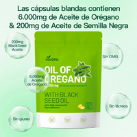 Aceite de Oregano 2 en 1, 300 cápsulas
