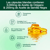 Aceite de Oregano 2 en 1, 300 cápsulas