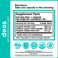 Deos Body Deodorizing, 30 cápsulas