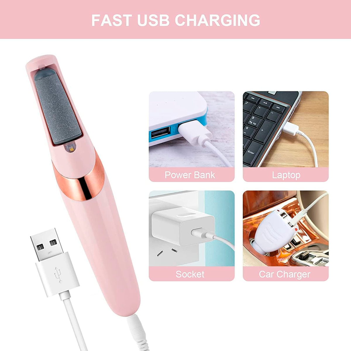 Removedor de Callos Eléctrico Recargable