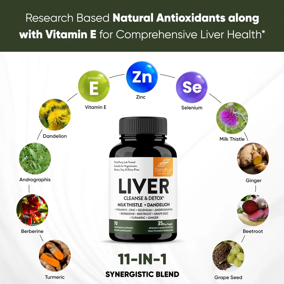 Liver Cleanse &amp; Detox, 70 cápsulas