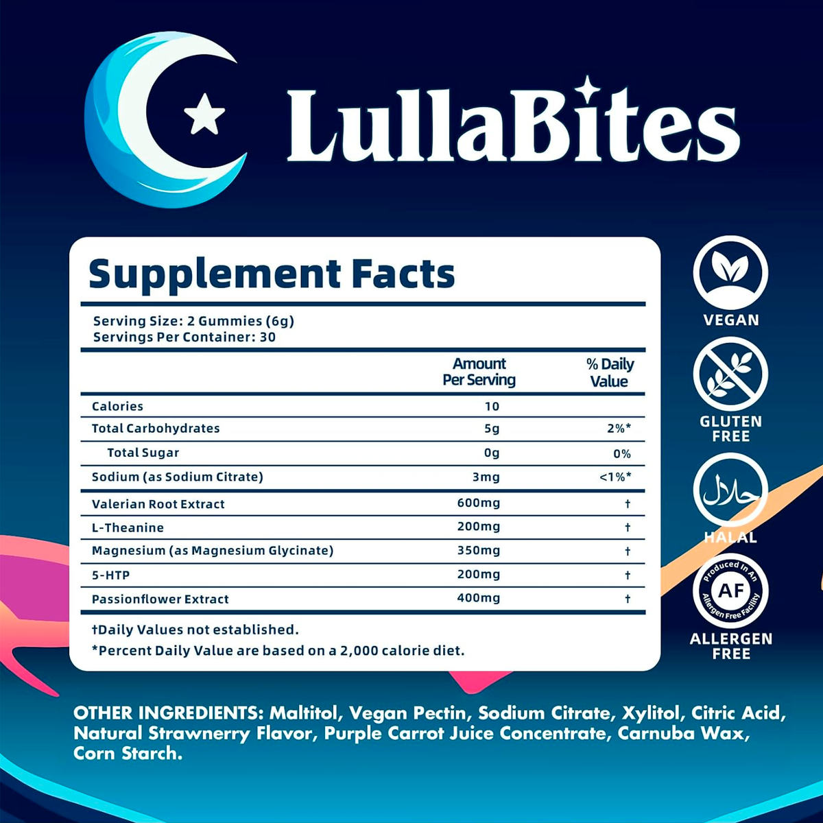 LullaBites Gomitas Naturales para Dormir