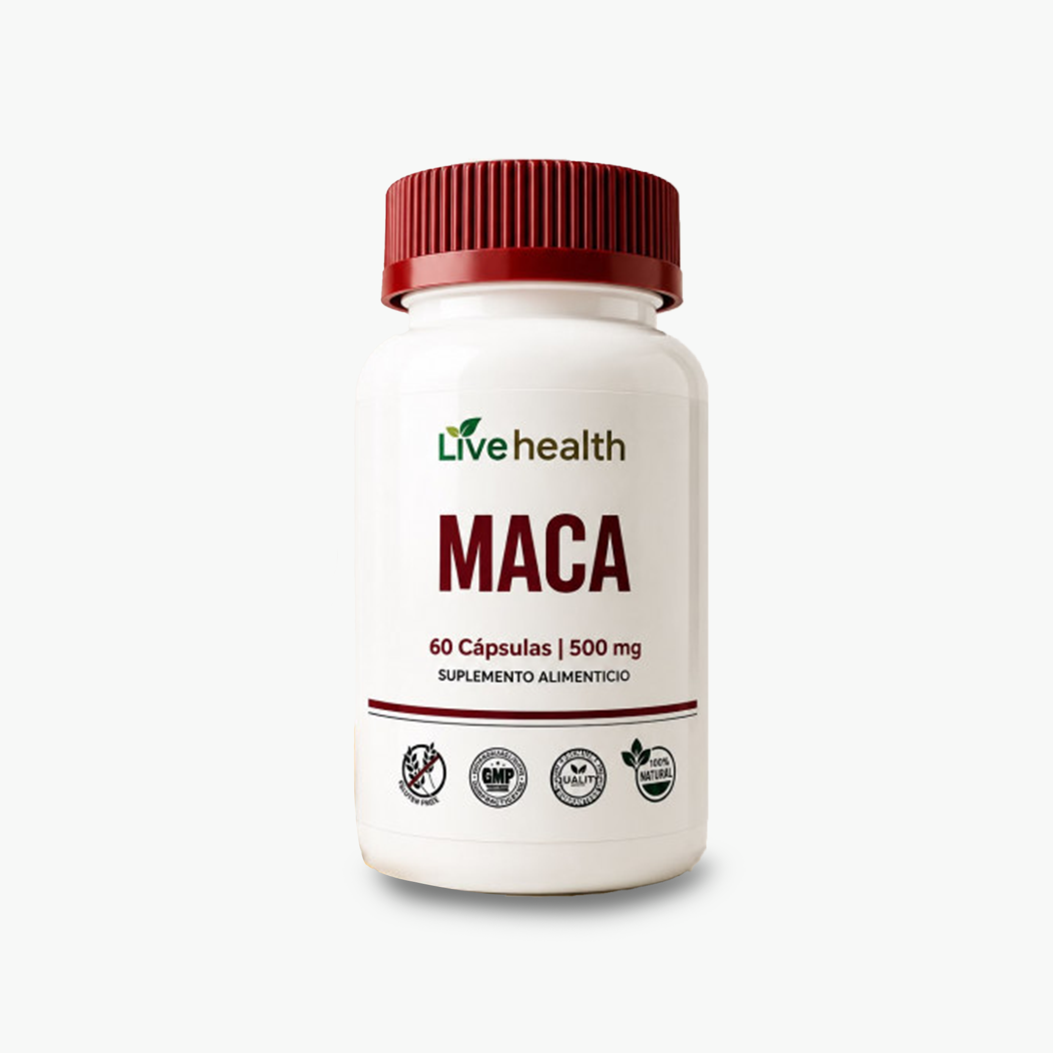 Maca 500 mg, 60 cápsulas