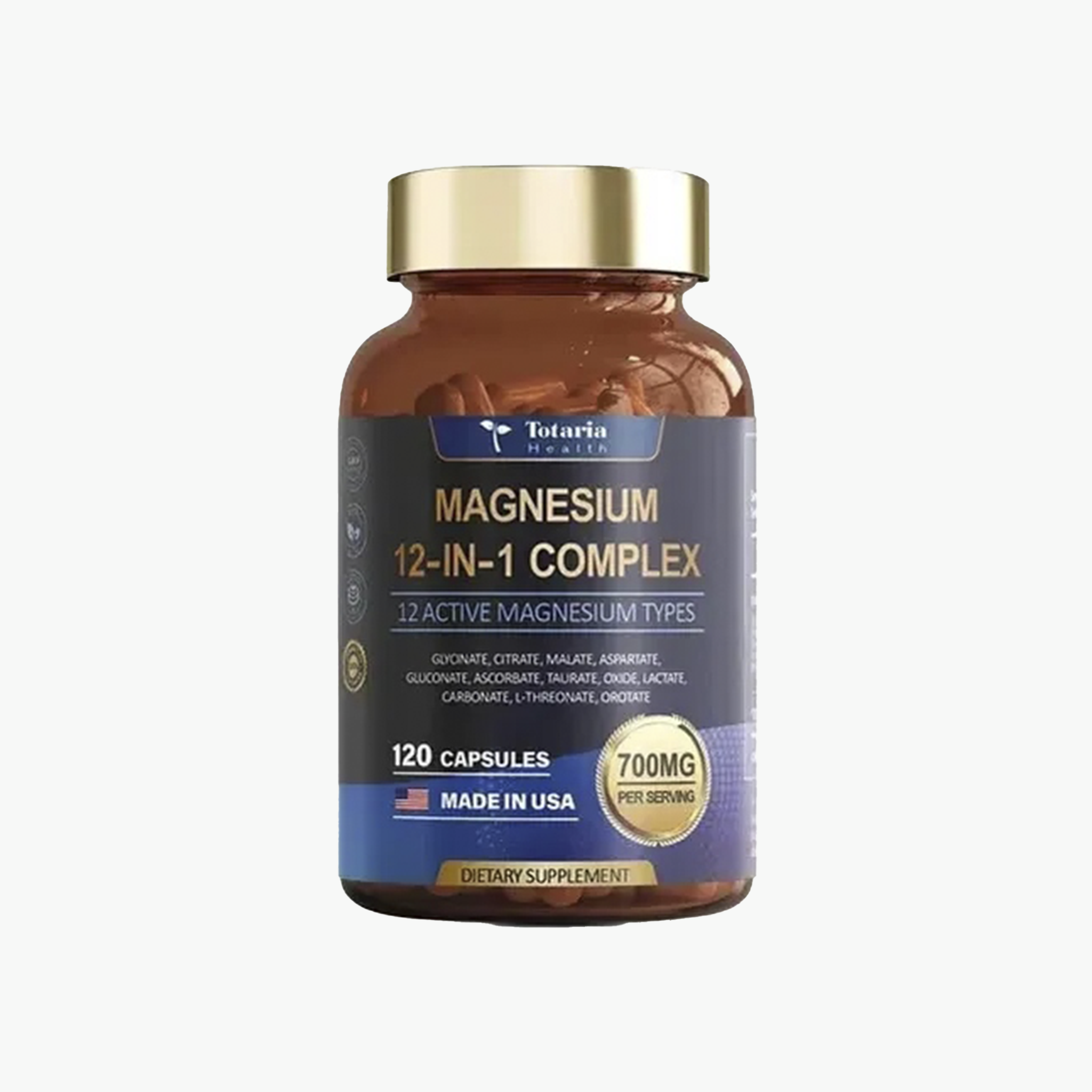 Magnesium 12 In 1 Complex, 120 Cápsulas