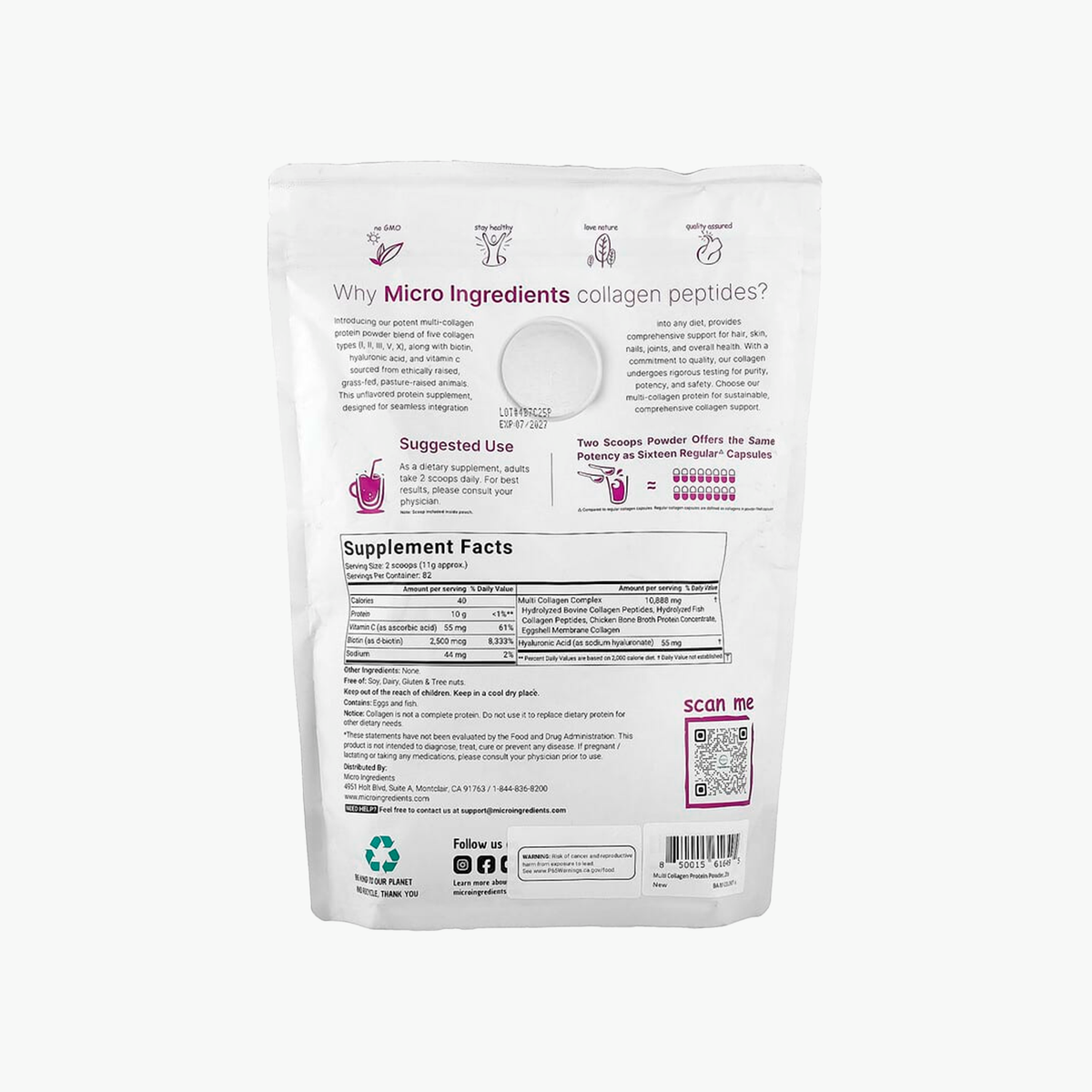 Multi Collagen Peptides, 907g