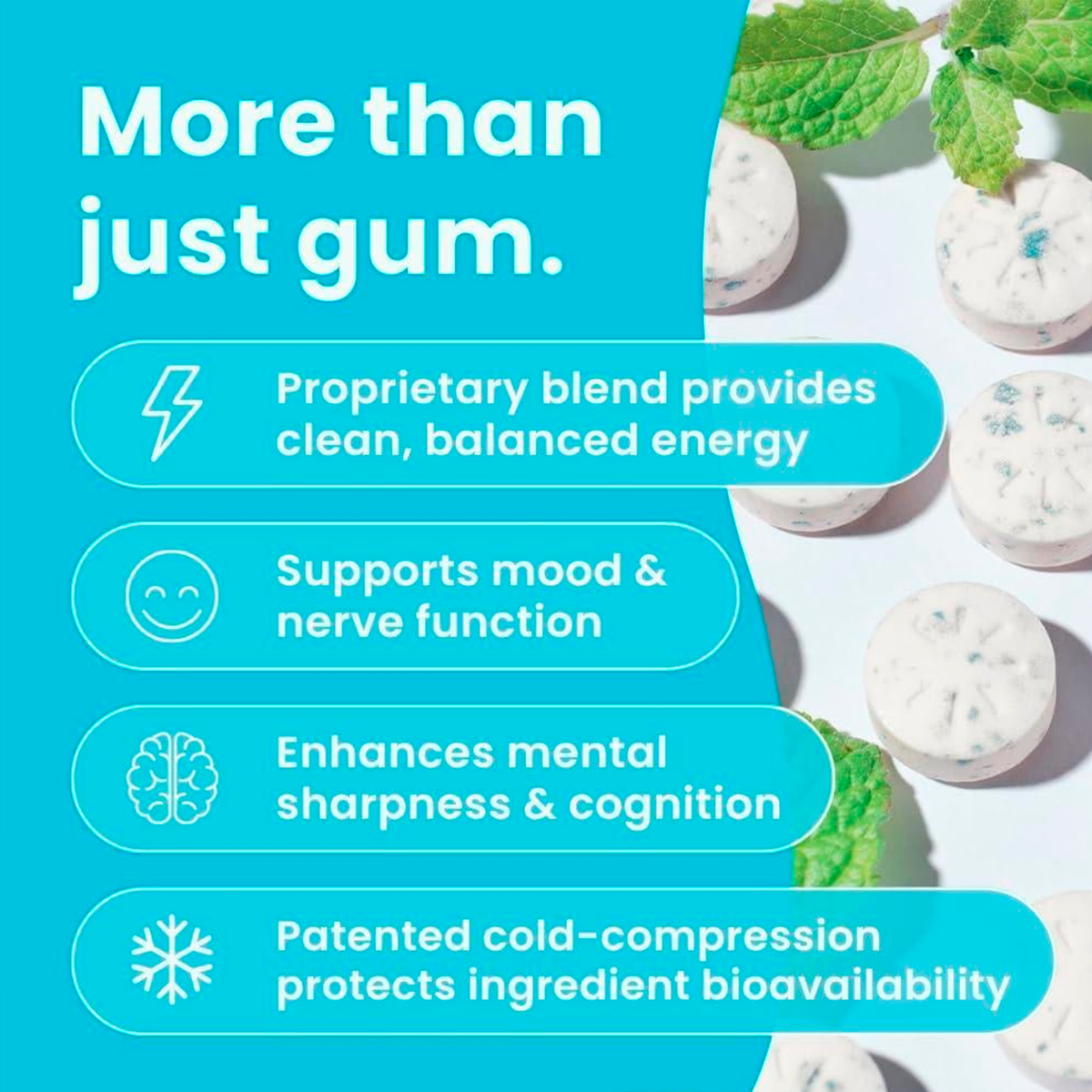 Neuro Energy Gum, 90 piezas