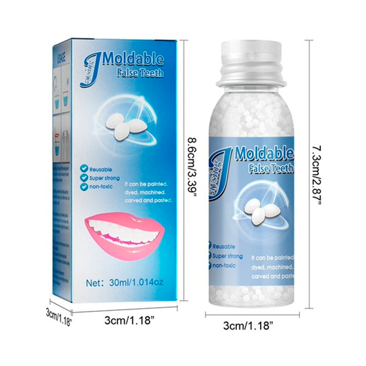 Kit de Dientes Postizos Moldeables 30 ml