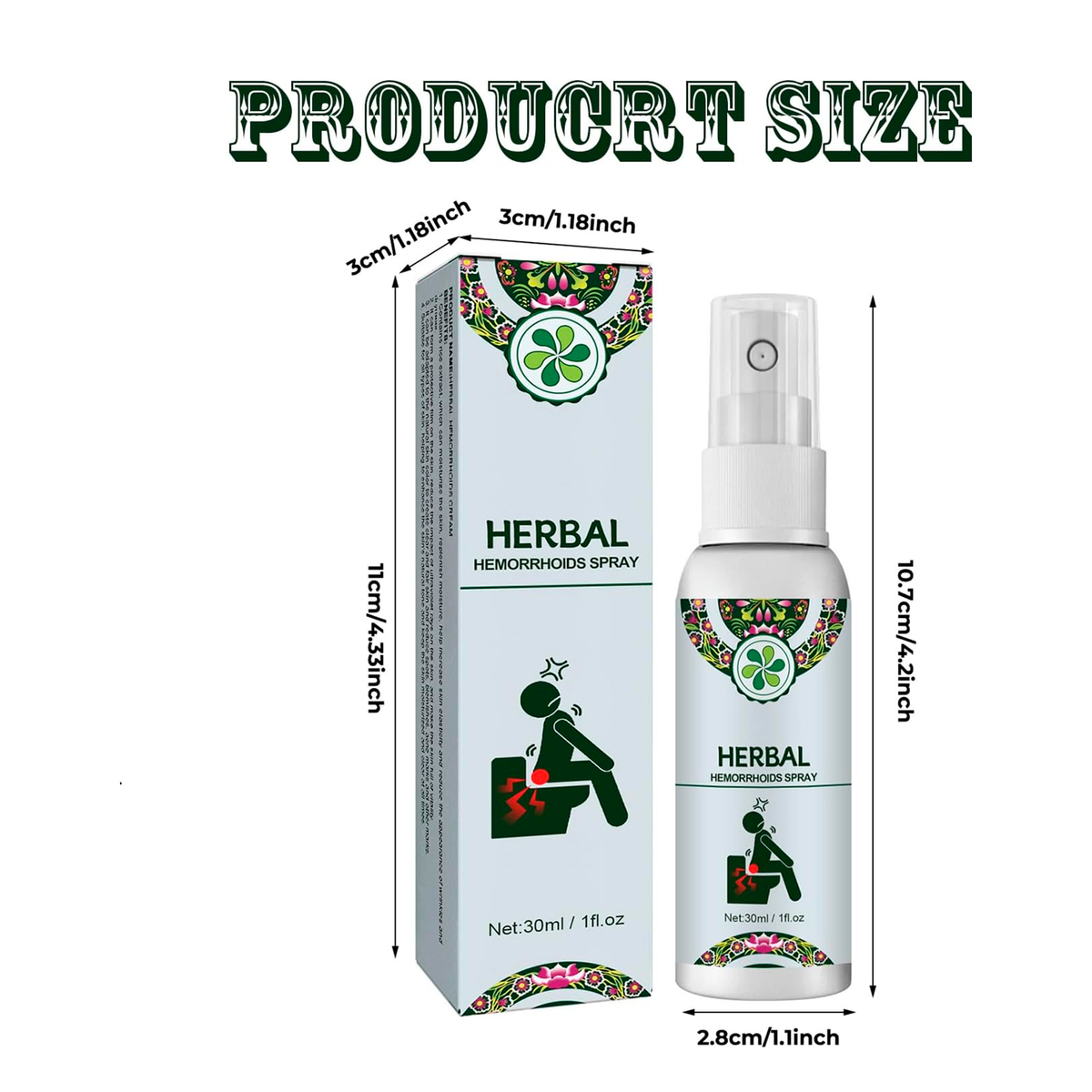 Spray Herbal para Hemorroides