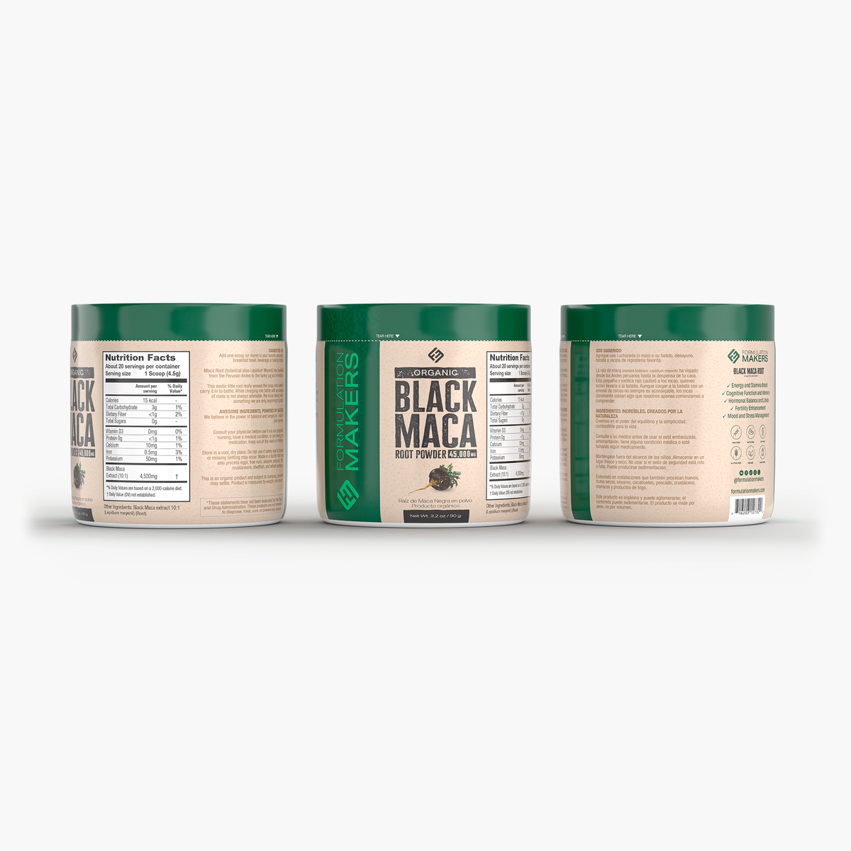 Black Maca en Polvo, 90 g