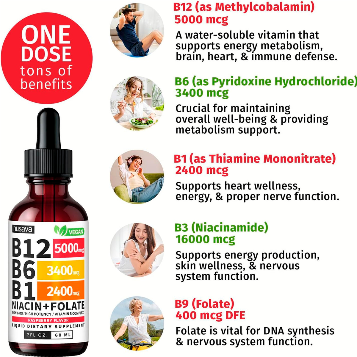 Nusava Complejo B, 60 ml