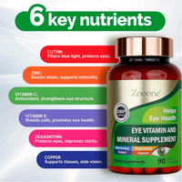 Zooone Vitaminas y Minerales para la visión, 90 cápsulas