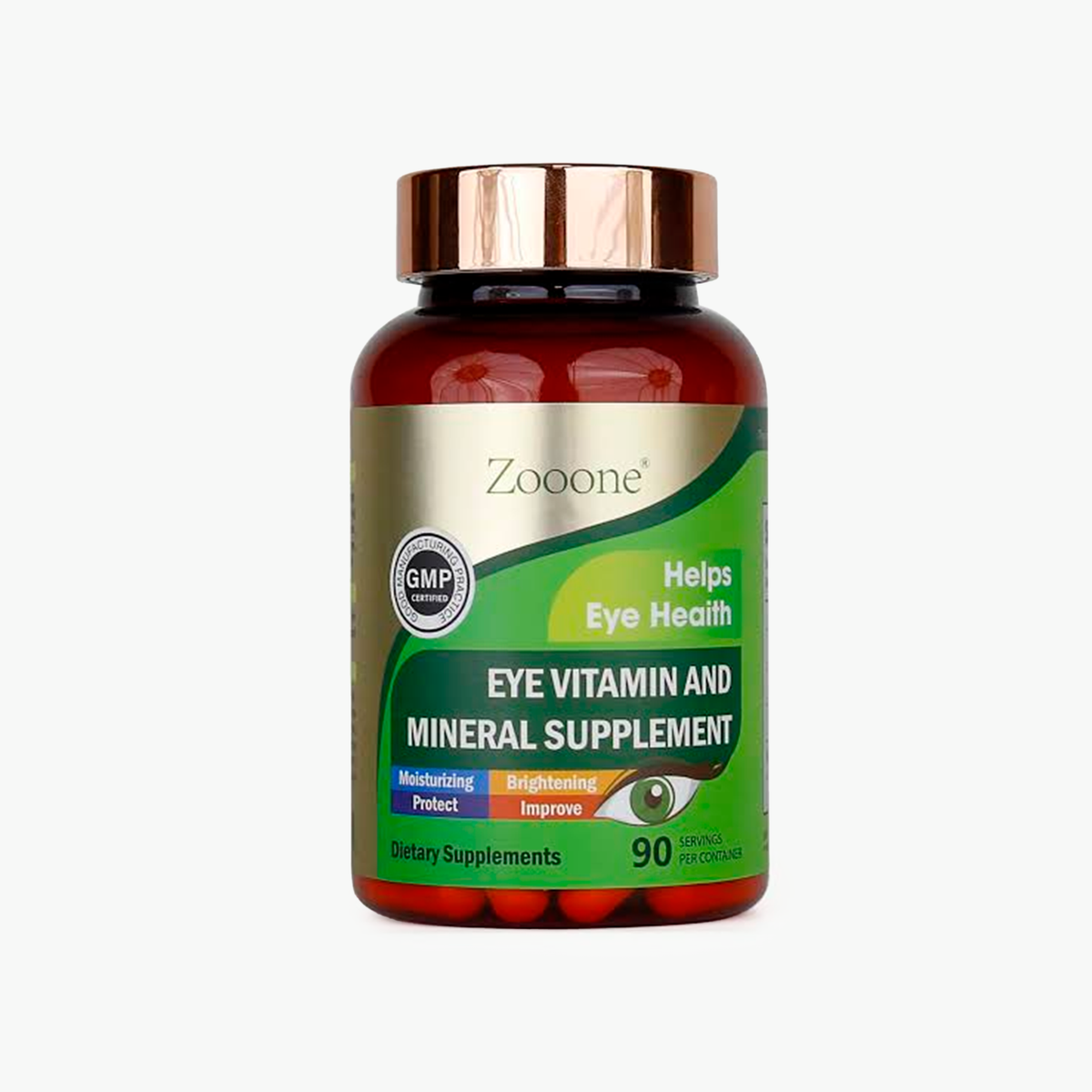 Zooone Vitaminas y Minerales para la visión, 90 cápsulas